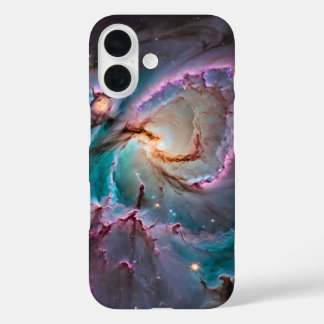 Farbexplosion eines kosmischen Nebels iPhone 16 Hülle
