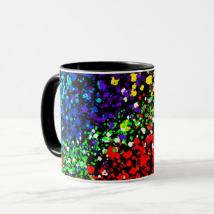 Farbexplosion Farbtöne Farbtupfer Moderne Cool Tasse
