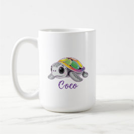 Farbexplosion Meeresschildkröte Kaffeetasse