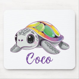 Farbexplosion Meeresschildkröte Mousepad