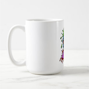 Farbexplosion mit Totenkopf Kaffeetasse