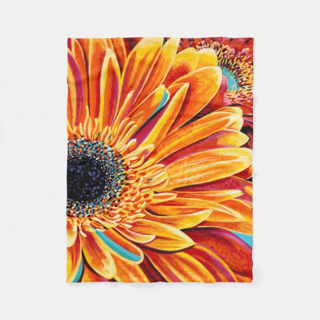 Farbexplosionen II Fleecedecke (Vorderseite)