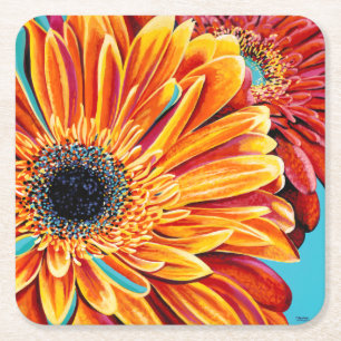 Farbexplosionen II Rechteckiger Pappuntersetzer