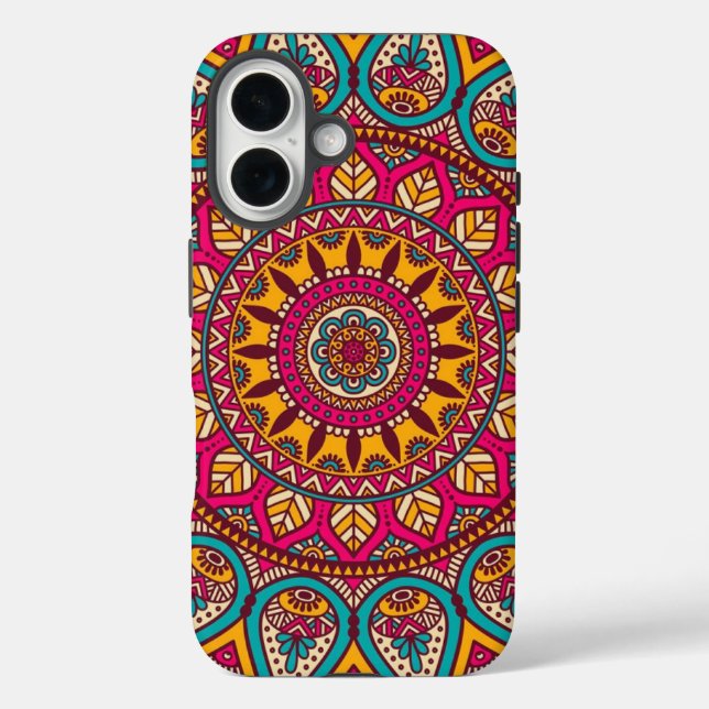 FARBFALL MANDALA Case-Mate iPhone HÜLLE (Rückseite)