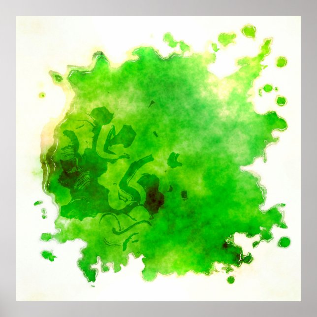 Farbfarbe Aquarellfarbe Poster (Vorne)