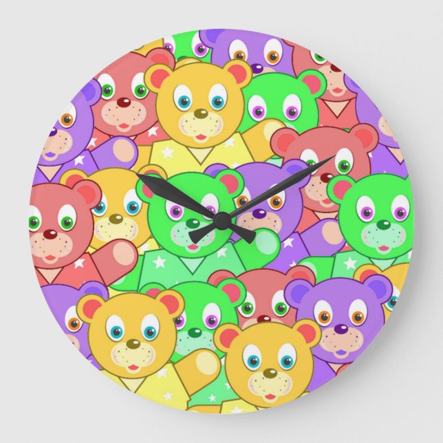 FARBFARBEN GROßE WANDUHR (Vorderseite)