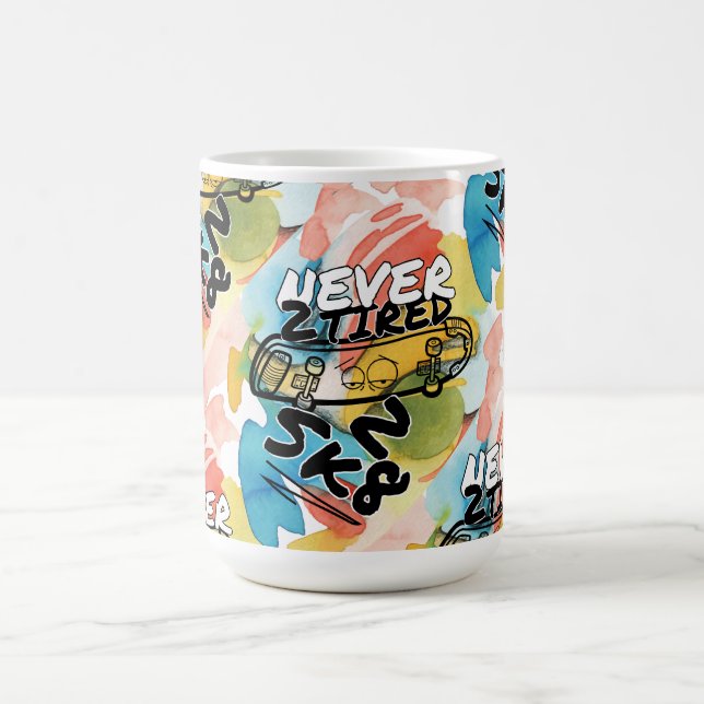 FARBFARBEN NIE 2 FRIERT 2 SK8 KAFFEETASSE (Mittel)