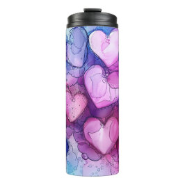 FARBFARBENE ALKOHOL-FARBE SCHAUEN VALENTINE HERZEN THERMOSBECHER