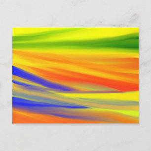 FARBFARBENE RAINBOINBOINKUNST POSTKARTE