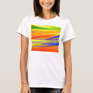 FARBFARBENE RAINBOINBOINKUNST T-Shirt