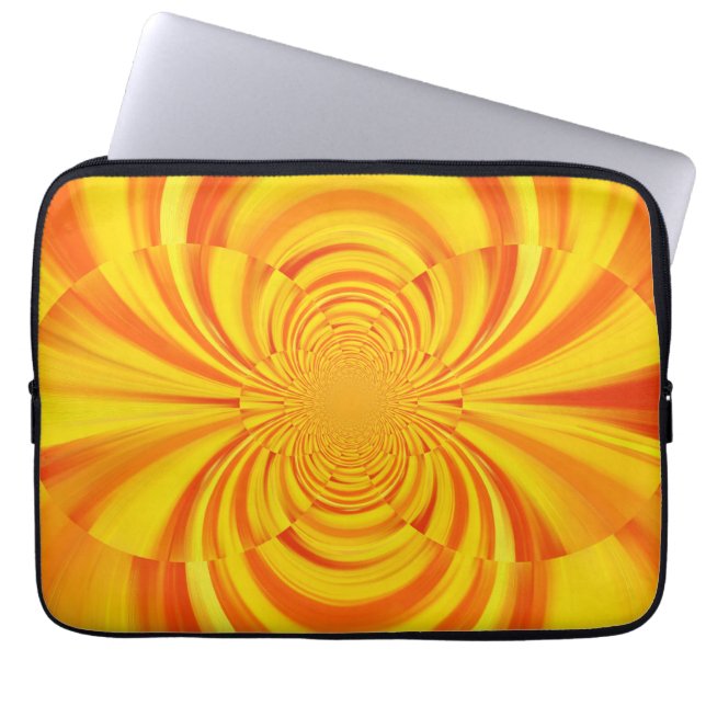 FARBFARBENER RAINBOW Abstrakte Kunst Laptopschutzhülle (Vorderseite)