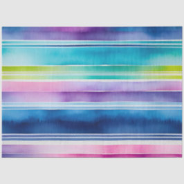 Farbfarbenfrohe Streifen Papiertücher Seidenpapier