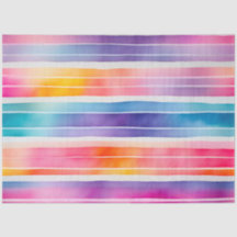 Farbfarbenfrohe Streifen Papiertücher