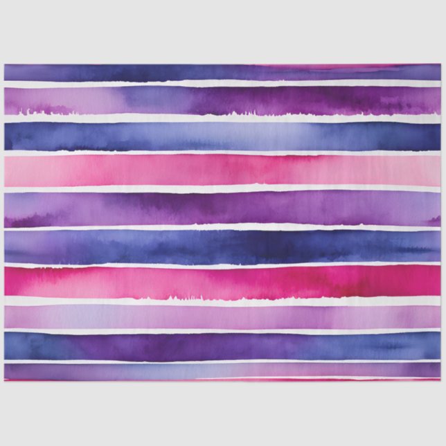 Farbfarbenfrohe Streifen Papiertücher Seidenpapier (Vorderseite)