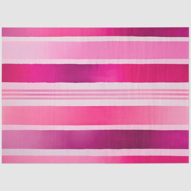 Farbfarbenfrohe Streifen Papiertücher Seidenpapier (Vorderseite)