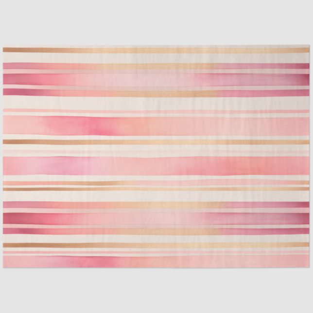 Farbfarbenfrohe Streifen Papiertücher Seidenpapier (Vorderseite)