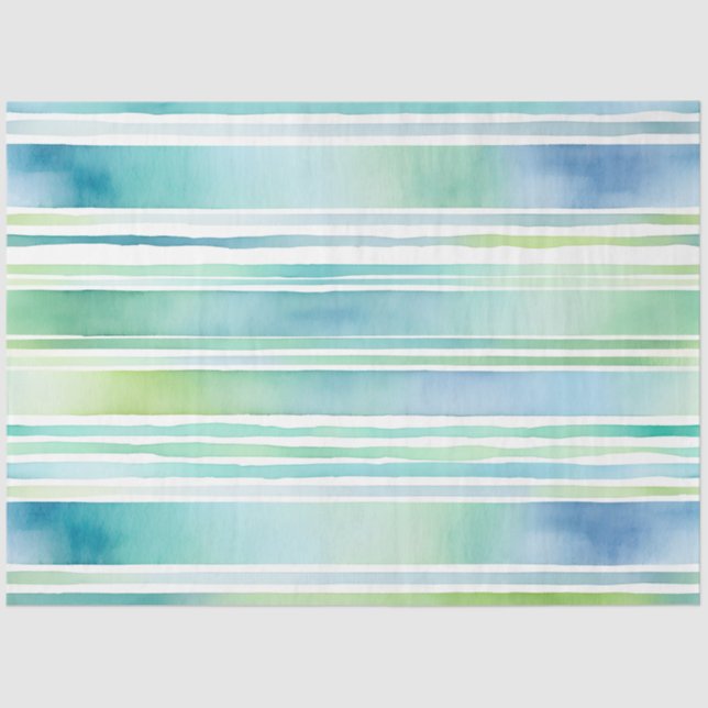 Farbfarbenfrohe Streifen Papiertücher Seidenpapier (Vorderseite)