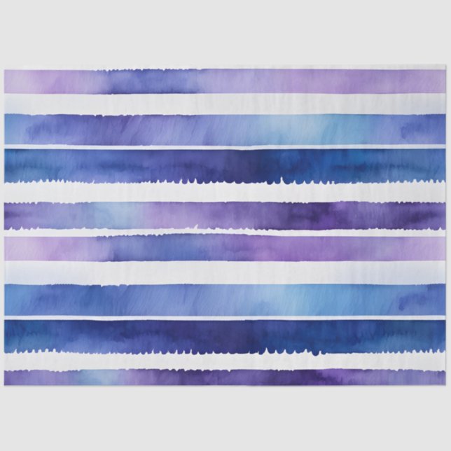 Farbfarbenfrohe Streifen Papiertücher Seidenpapier (Vorderseite)