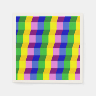 FARBFARBIGE MUSTER SERVIETTE