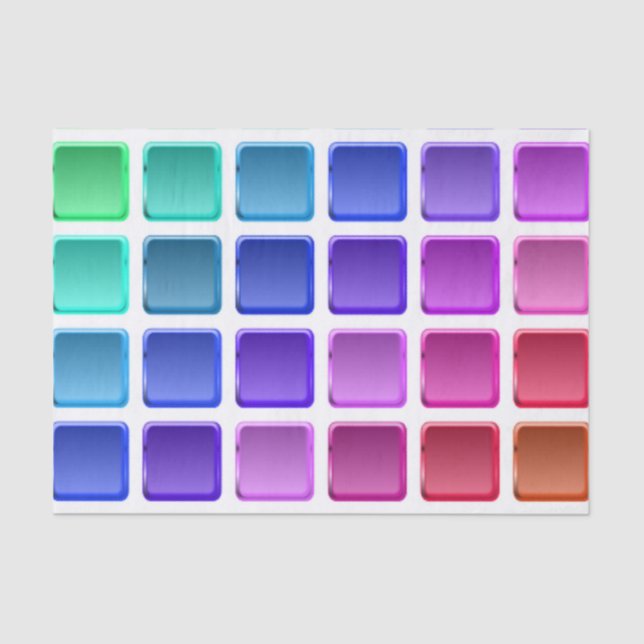 FARBFARBIGE TILPLÄTZE SEIDENPAPIER (Vorderseite)