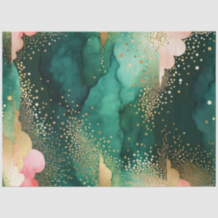 Farbfarbiges Abstrakt-Tinte-Kunstdruckpapier Seidenpapier