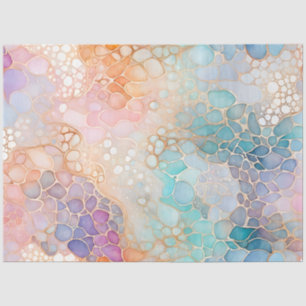 Farbfarbiges Abstrakt-Tinte-Kunstdruckpapier Seidenpapier