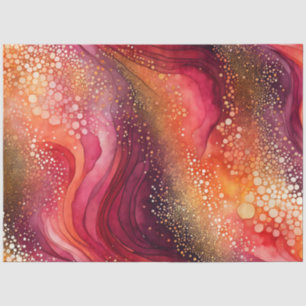 Farbfarbiges Abstrakt-Tinte-Kunstdruckpapier Seidenpapier