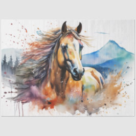 Farbfarbiges Papier für das Pferdegeflecht