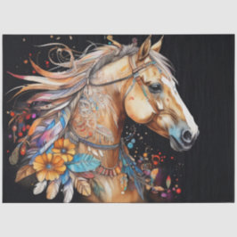 Farbfarbiges Papier für das Pferdegeflecht