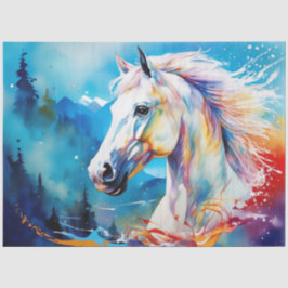 Farbfarbiges Papier für das Pferdegeflecht