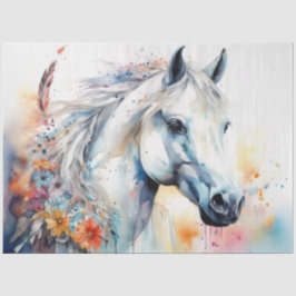 Farbfarbiges Papier für das Pferdegeflecht