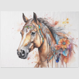 Farbfarbiges Papier für das Pferdegeflecht