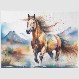 Farbfarbiges Papier für das Pferdegeflecht