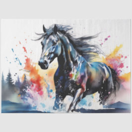 Farbfarbiges Papier für das Pferdegeflecht