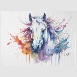 Farbfarbiges Papier für das Pferdegeflecht