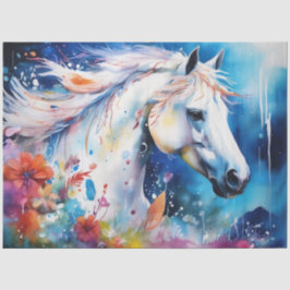 Farbfarbiges Papier für das Pferdegeflecht