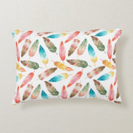 Farbfedern Dekokissen