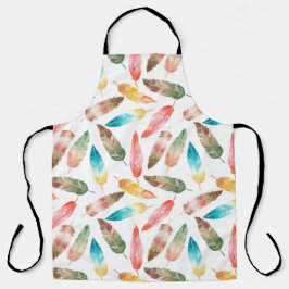 Farbfedern Schürze