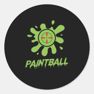 Farbfelder Paintball Paintball Farbball Balls Runder Aufkleber