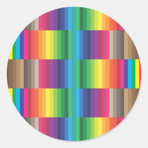 Farbfernsehen CMYK Runder Aufkleber