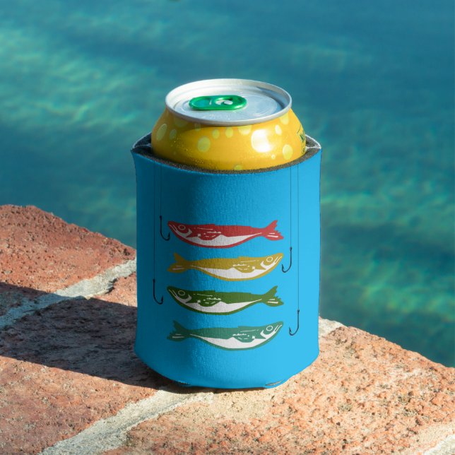 Farbfisch mit Fischbügeln Dosenkühler (In Situ Pool)