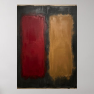 Farbflächen-Abstraktes Poster Rothko Inspiriert