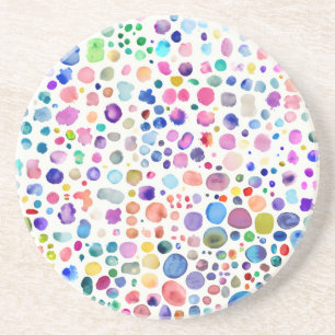 Farbflecken Getränkeuntersetzer