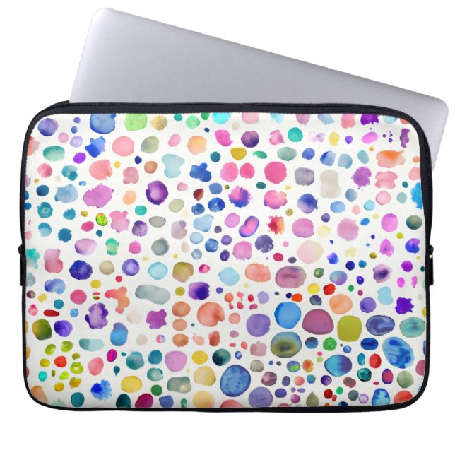 Farbflecken Laptopschutzhülle (Vorderseite)