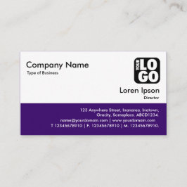 Farbfooter - Tief Lila Visitenkarte