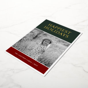 Farbfoto Folien Feiertagskarte