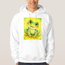 Farbfroher glücklicher Frosch Wasserfarbe