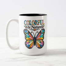 Farbfroher Schmetterlingsbecher mit Naturinspirati