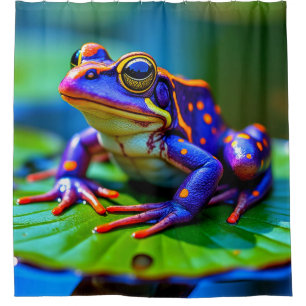 Farbfrosch Duschvorhang