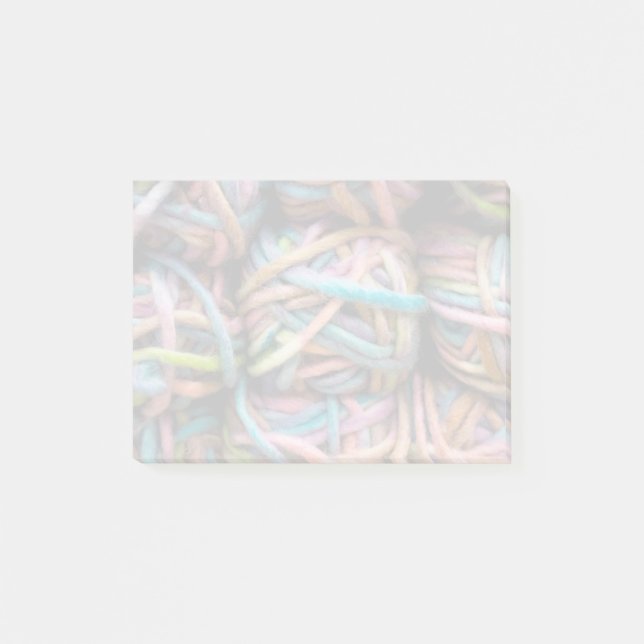 Farbgarn Post-it Klebezettel (Vorderseite)